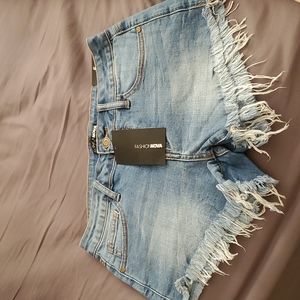 Blue Jean distressed shorts size 5 fashion nova